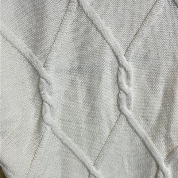 Talbots Cream and Black V-Neck Sweater - Picture 9 of 9